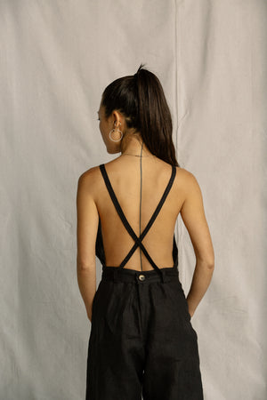 
                  
                    CROSSBACK JUMPSUIT / BLACK
                  
                